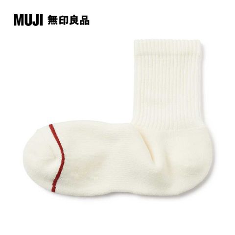 MUJI 無印良品 男棉混保暖厚織直角短襪(共3色)