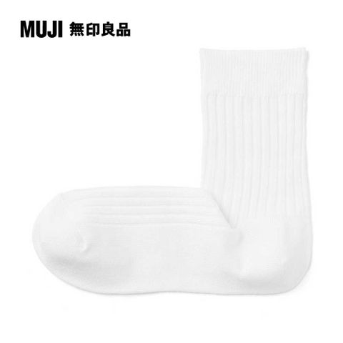 MUJI 無印良品 女足口柔軟舒適嫘縈混螺紋直角短襪(共4色)