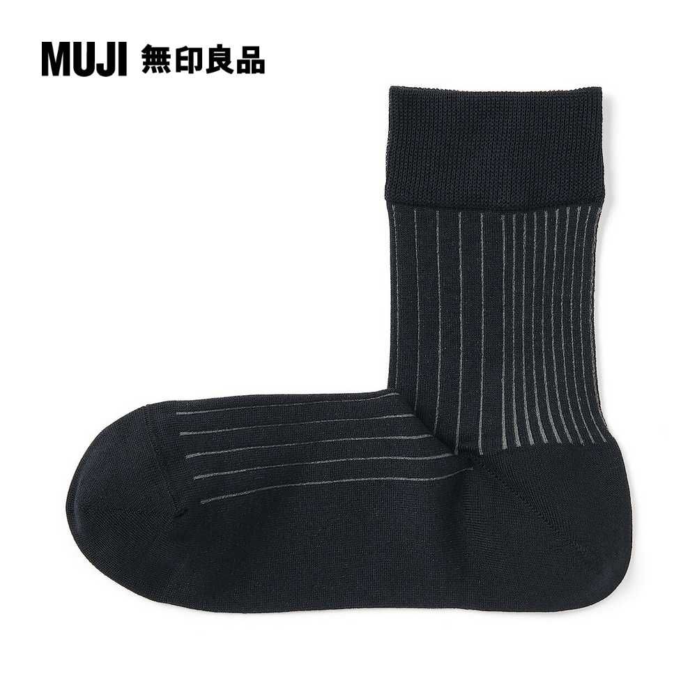 MUJI 無印良品 女光澤感棉線編織直角短襪(共9色)