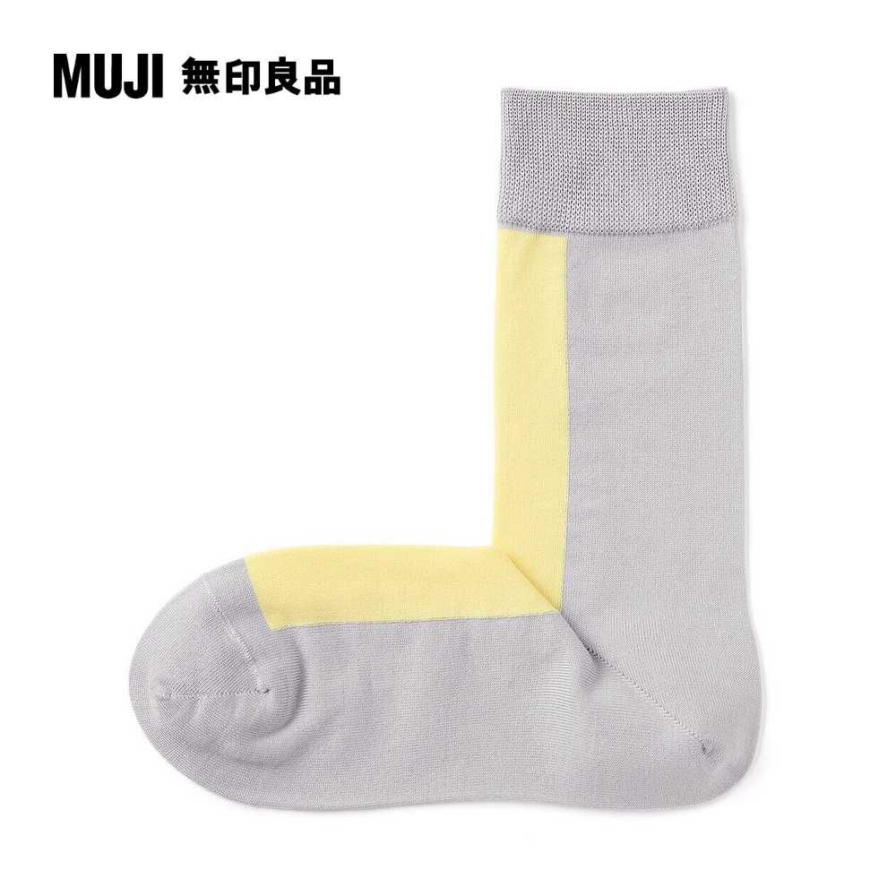 MUJI 無印良品 女光澤感棉線編織直角襪(共5色)