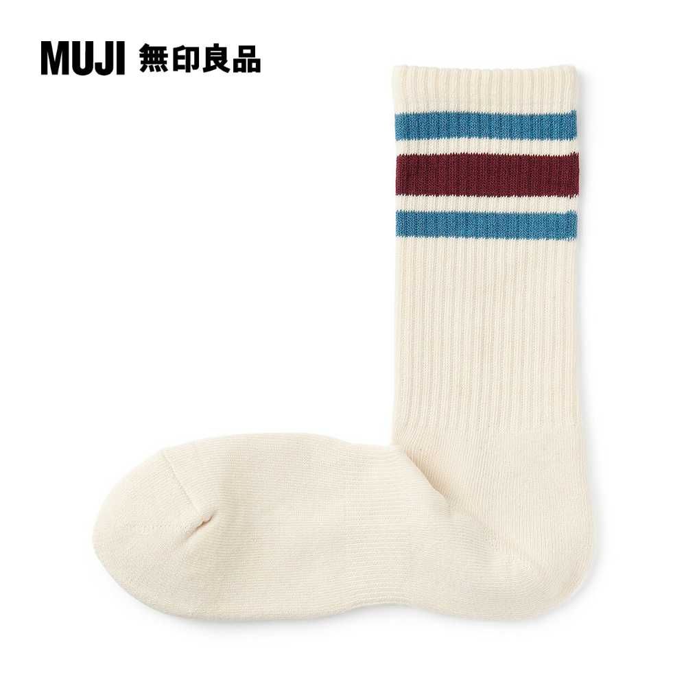 MUJI 無印良品 男棉混足底圈絨厚織直角襪