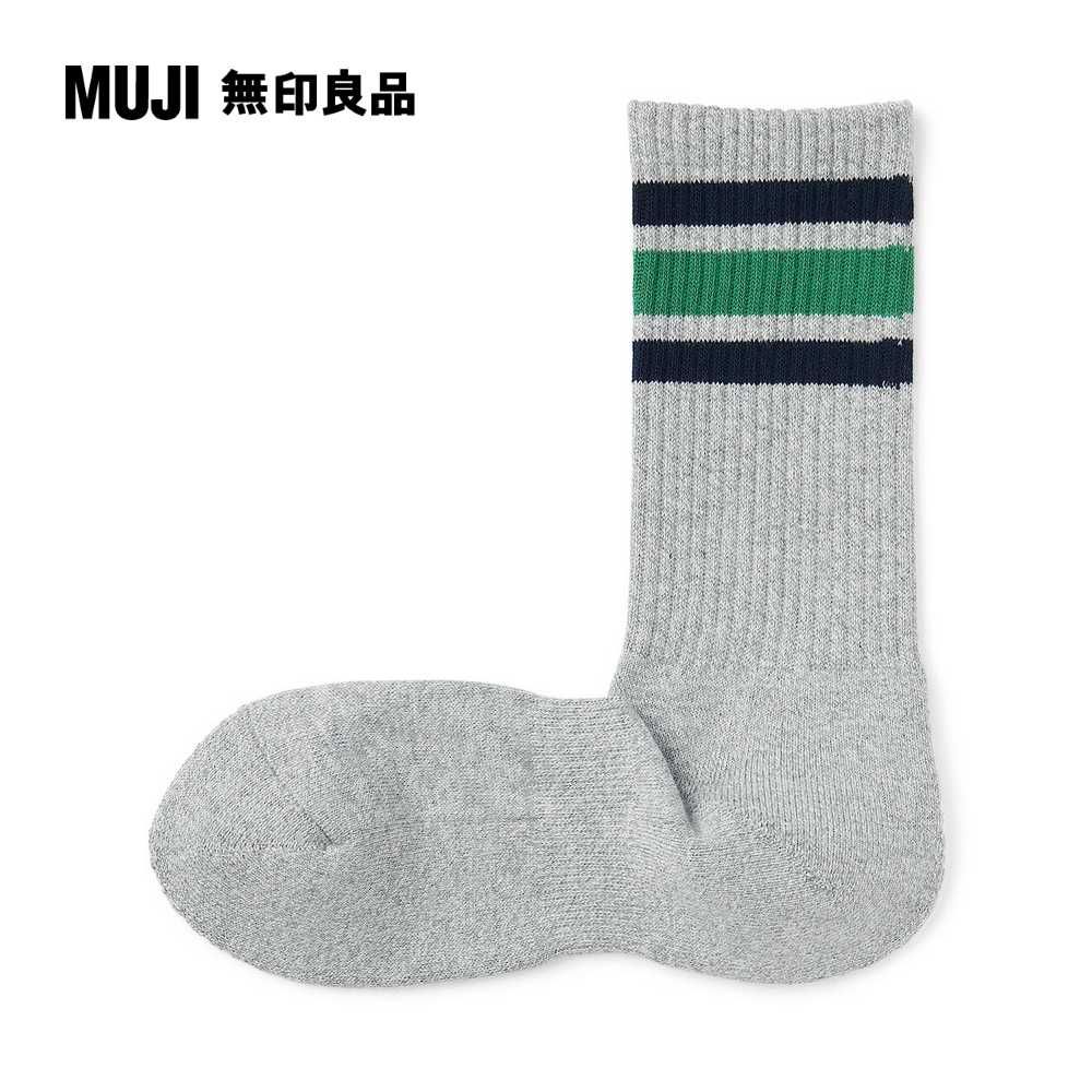 MUJI 無印良品 男棉混足底圈絨厚織直角襪