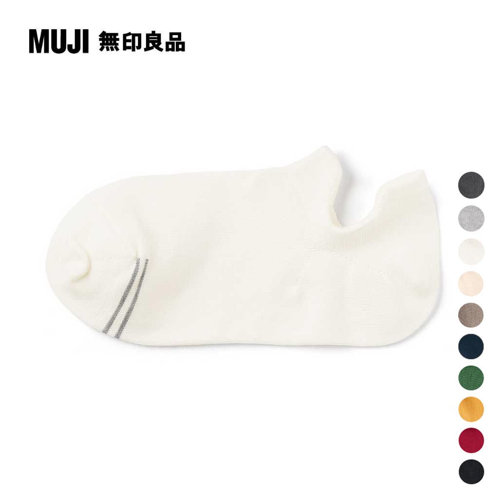 MUJI 無印良品 女棉混腳跟防磨淺口直角襪(共10色)