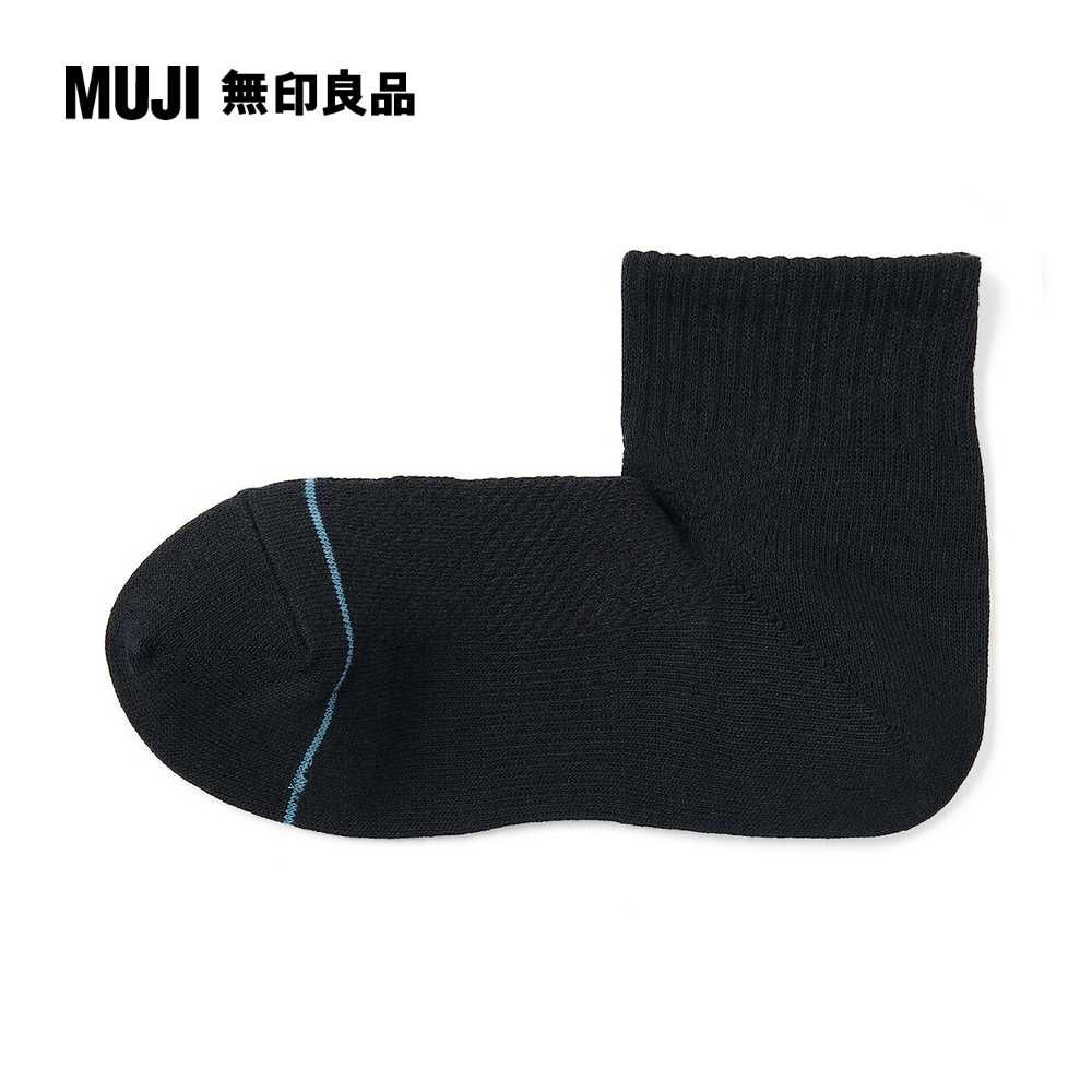 MUJI 無印良品 女清爽舒適棉質直角短襪(共4色)