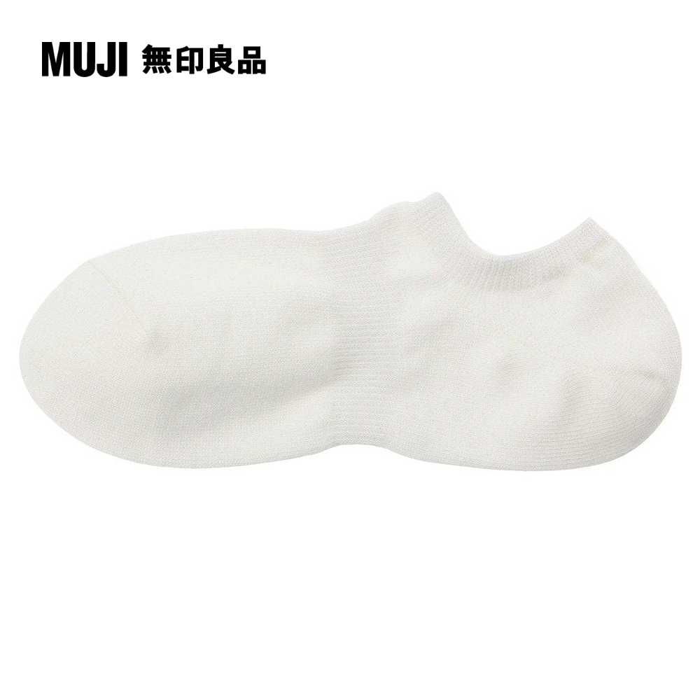 MUJI 無印良品 男棉混淺口直角襪