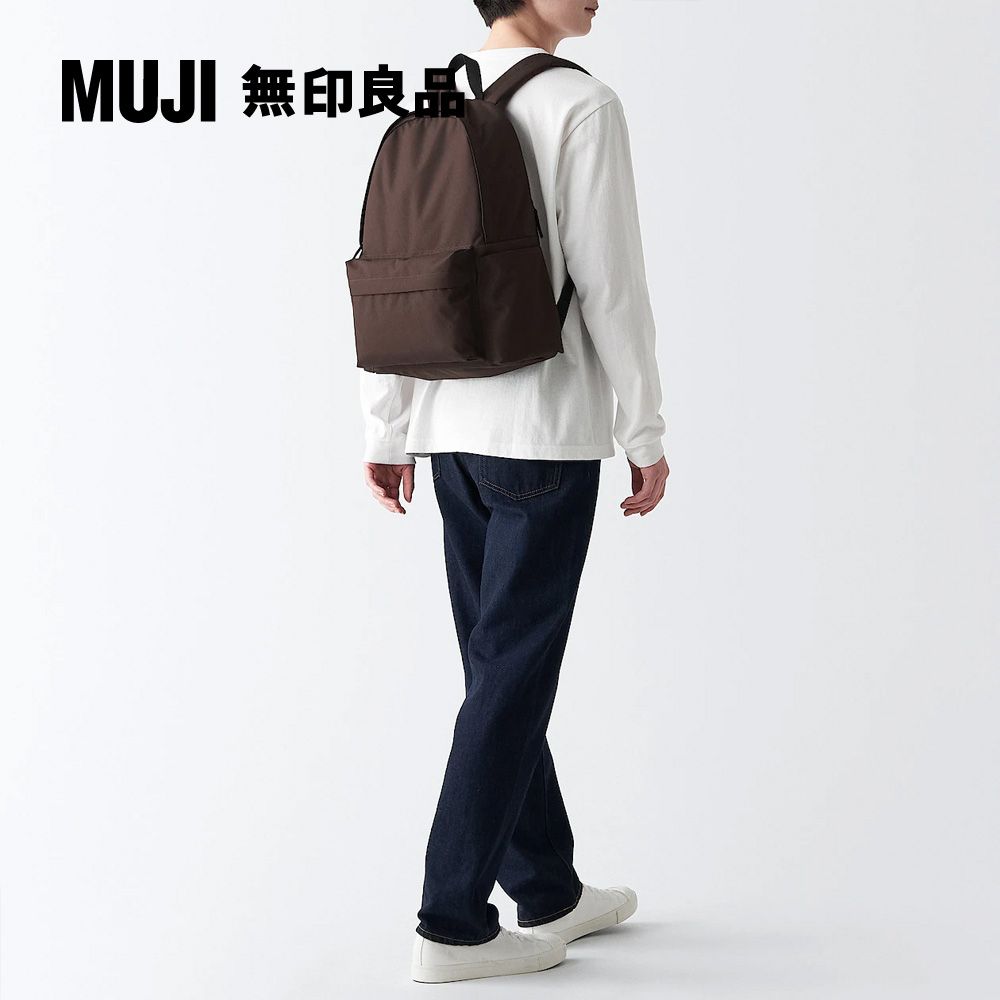 MUJI 無印良品 可減輕肩膀負擔撥水加工聚酯纖維後背包