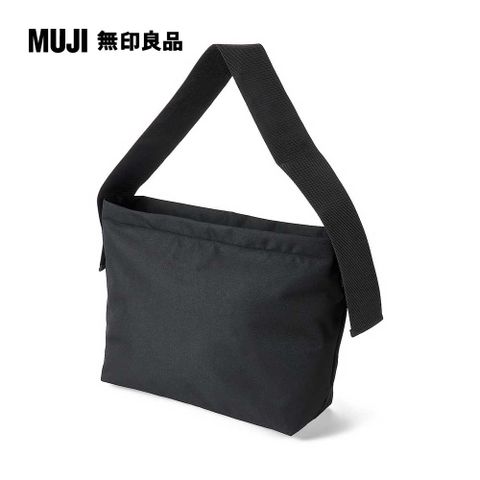 MUJI 無印良品 寬版背帶肩背包