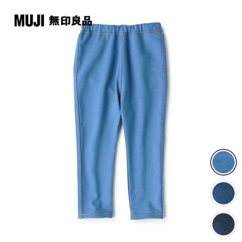 MUJI 無印良品 幼兒有機棉混彈性高腰丹寧感緊身褲(多色可選)