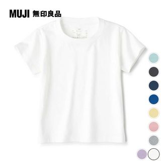 幼兒棉混聚酯纖維圓領短袖T恤【MUJI 無印良品】