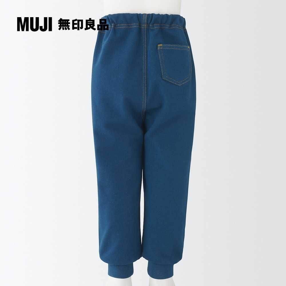 MUJI 無印良品 (3色可選)幼兒棉混聚酯纖維高腰丹寧感休閒褲