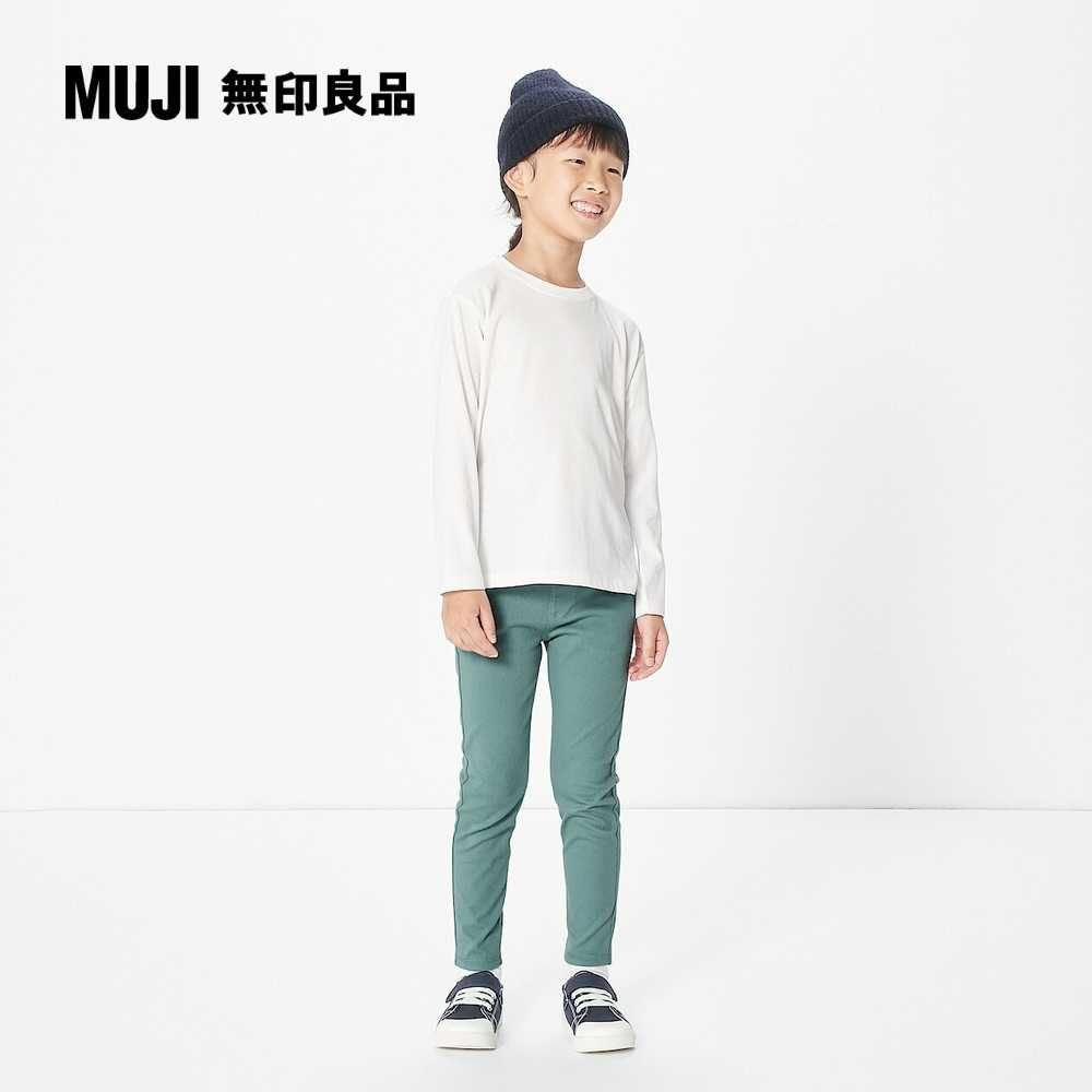 MUJI 無印良品 兒童棉混聚酯纖維圓領長袖T恤(共6色)