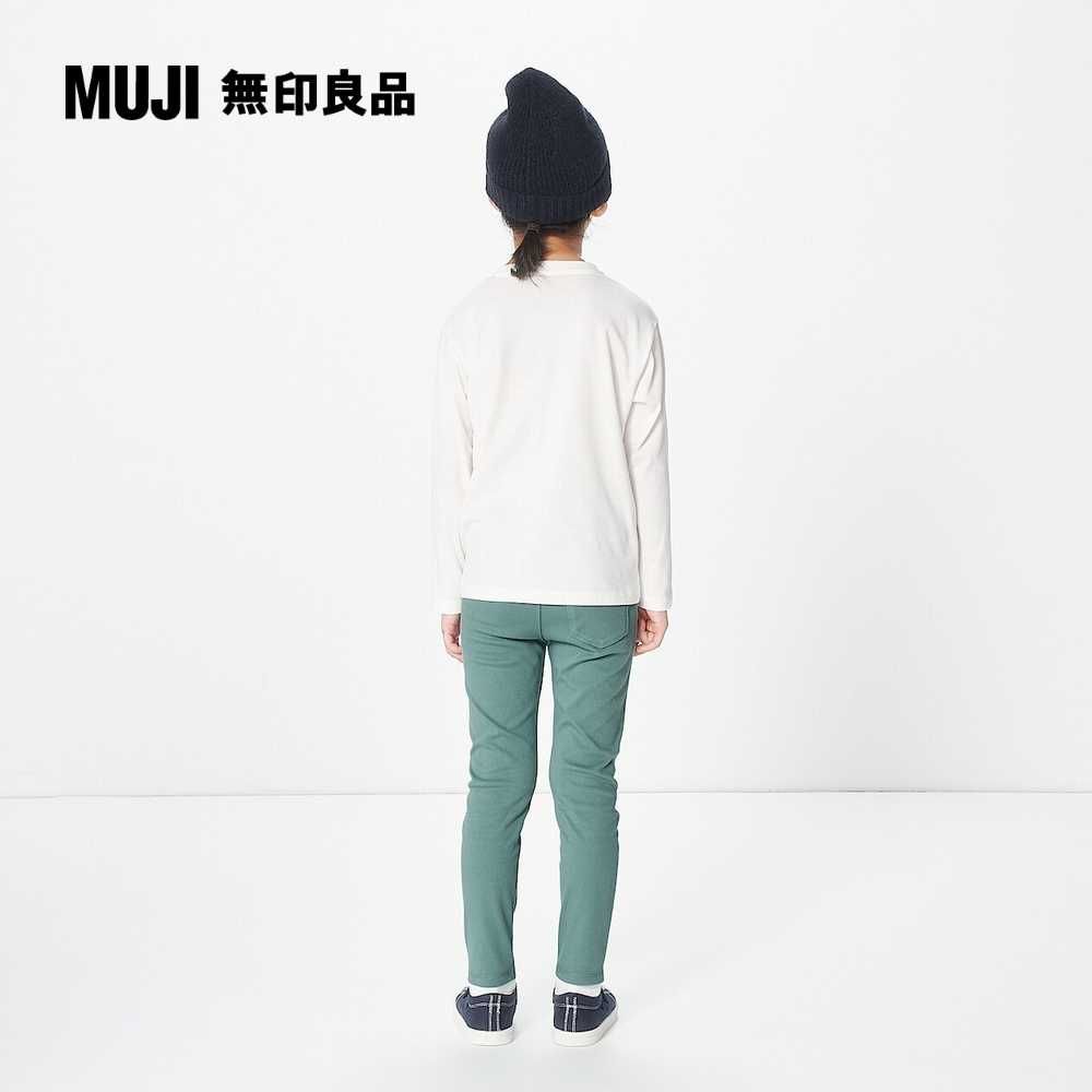 MUJI 無印良品 兒童棉混聚酯纖維圓領長袖T恤(共6色)