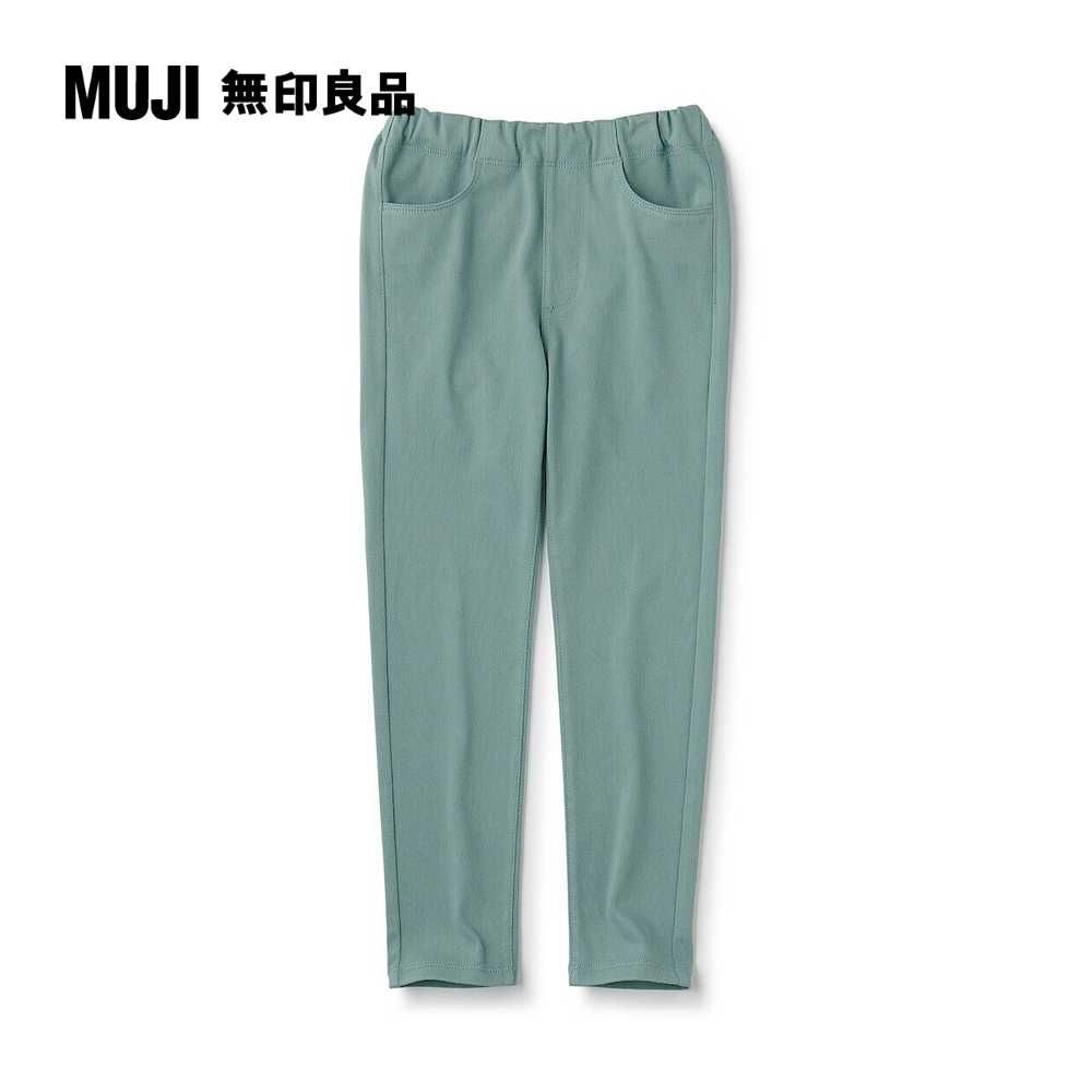 MUJI 無印良品 兒童棉混針織緊身長褲(共7色)