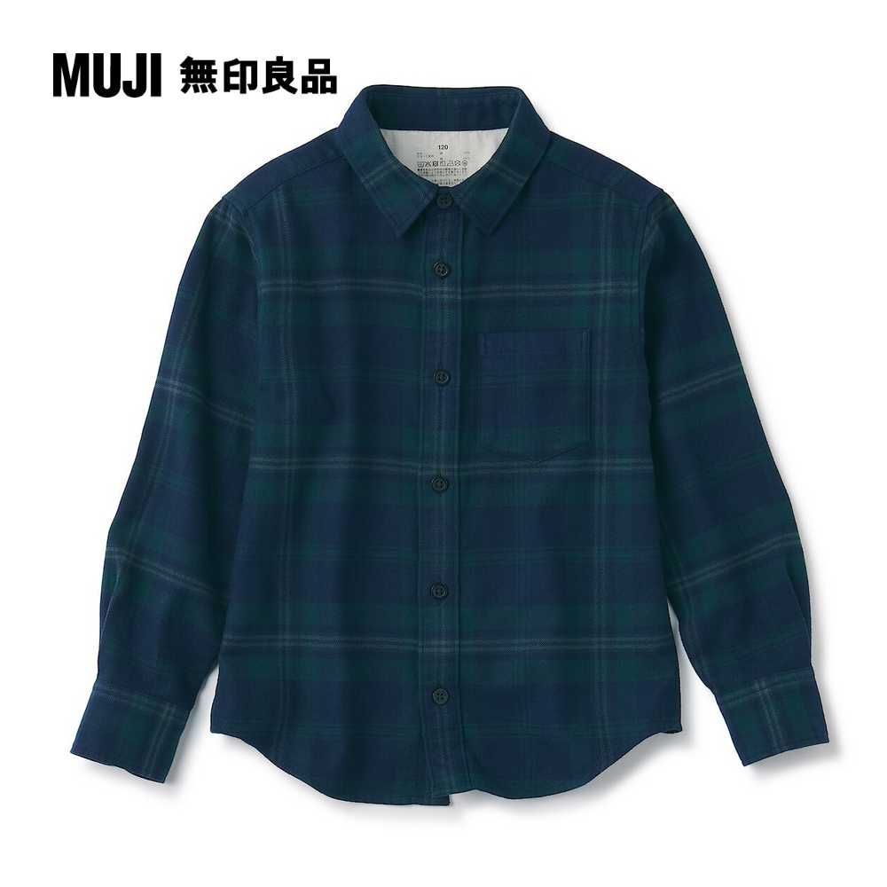 MUJI 無印良品 兒童雙面起毛法蘭絨長袖襯衫(共6色)