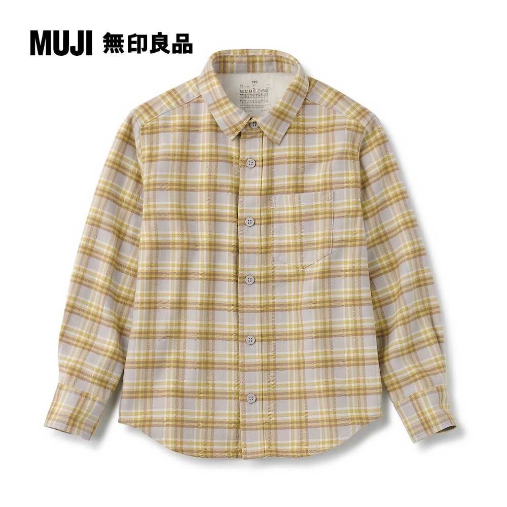 MUJI 無印良品 兒童雙面起毛法蘭絨長袖襯衫(共6色)