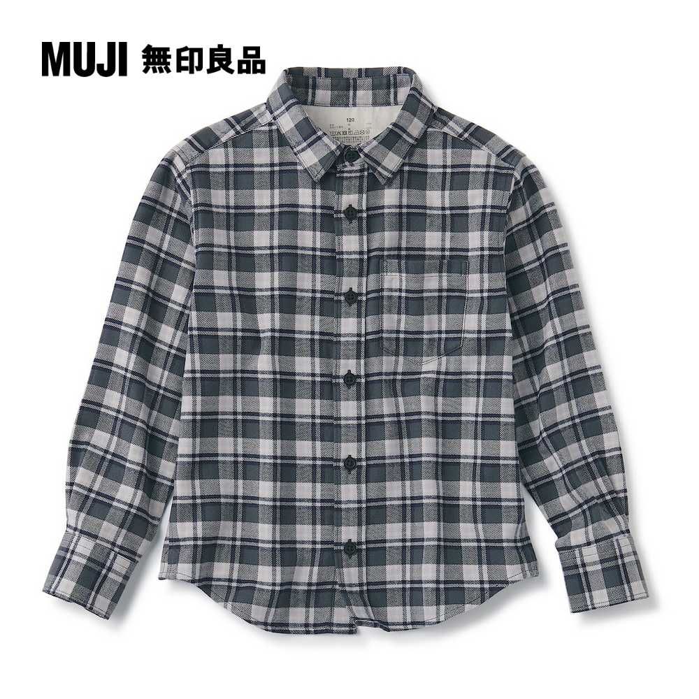 MUJI 無印良品 兒童雙面起毛法蘭絨長袖襯衫(共6色)