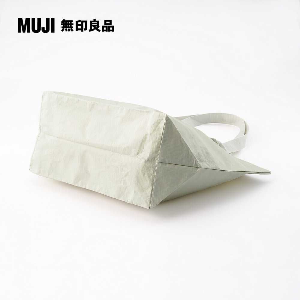 MUJI 無印良品 聚丙烯托特包/淺米.約53x36x19cm