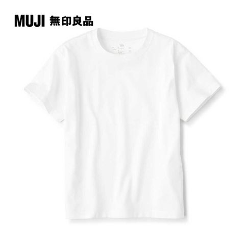 MUJI 無印良品 兒童棉混聚酯纖維圓領短袖T恤(共6色)