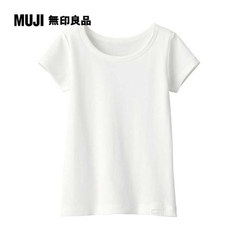 MUJI 無印良品 幼兒針織圓領短袖T恤