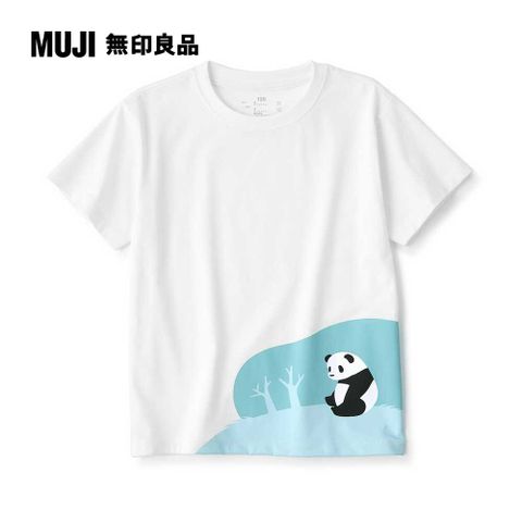 MUJI 無印良品 兒童印花短袖T恤