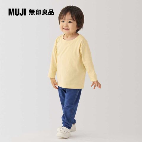 MUJI 無印良品 幼兒容易穿脫圓領長袖T恤