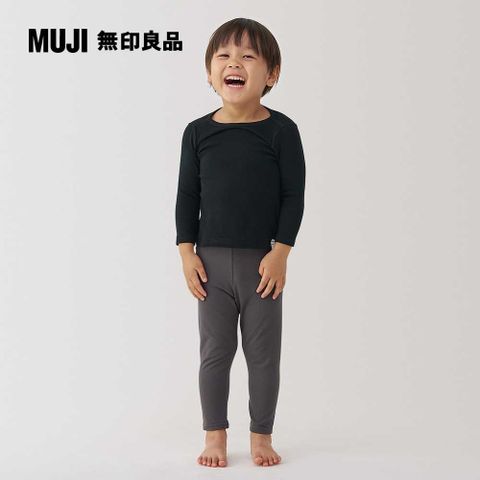 MUJI 無印良品 幼兒棉保暖圓領長袖T恤