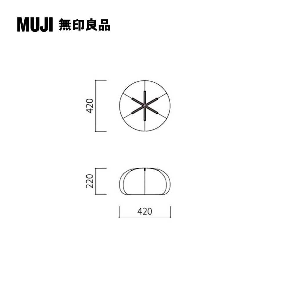 MUJI 無印良品 《本體+綠套》泡芙懶骨頭本體/小+椅套_綠(寬42x深42x高22cm)