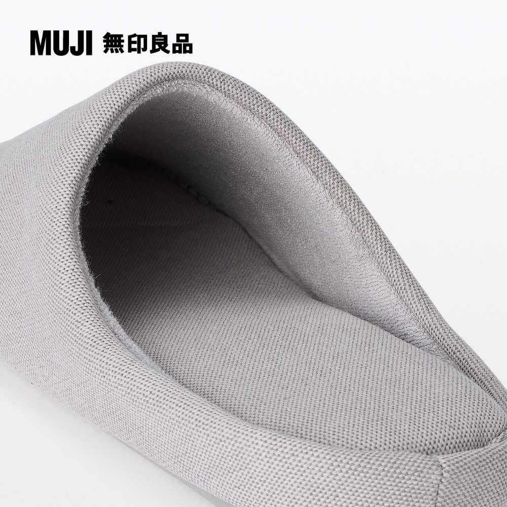 MUJI 無印良品 棉平織室內拖鞋/L灰色 25-26.5cm