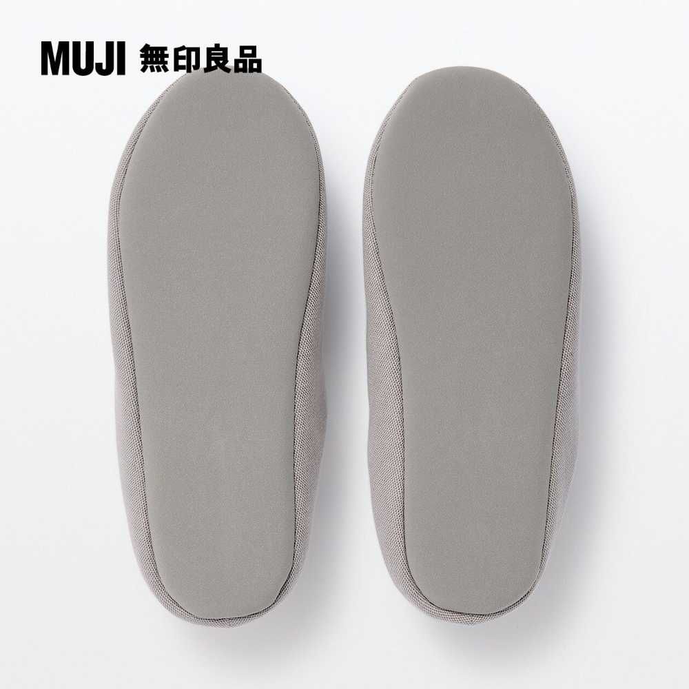 MUJI 無印良品 棉平織室內拖鞋/L灰色 25-26.5cm