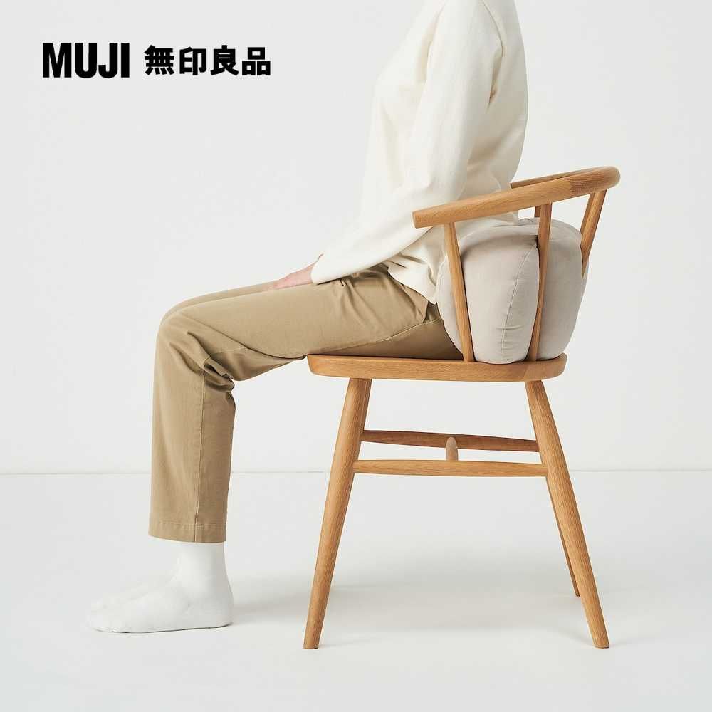 MUJI 無印良品 柔軟多用途靠枕/迷你/淺米492215cm