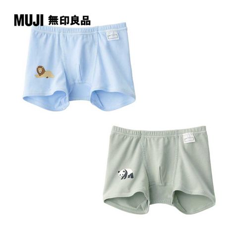 MUJI 無印良品 幼兒動物紋樣拳擊內褲/2入