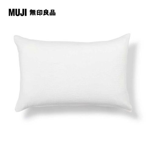 萊賽爾混二重紗織枕套/50柔白 50*70cm用【MUJI 無印良品】