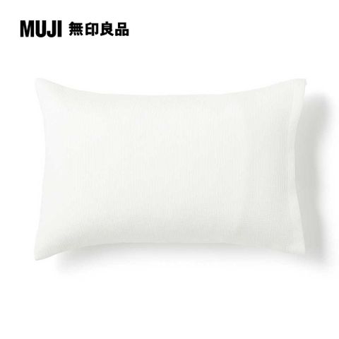 MUJI 無印良品 【限定】豐基人絹枕套/43/白色