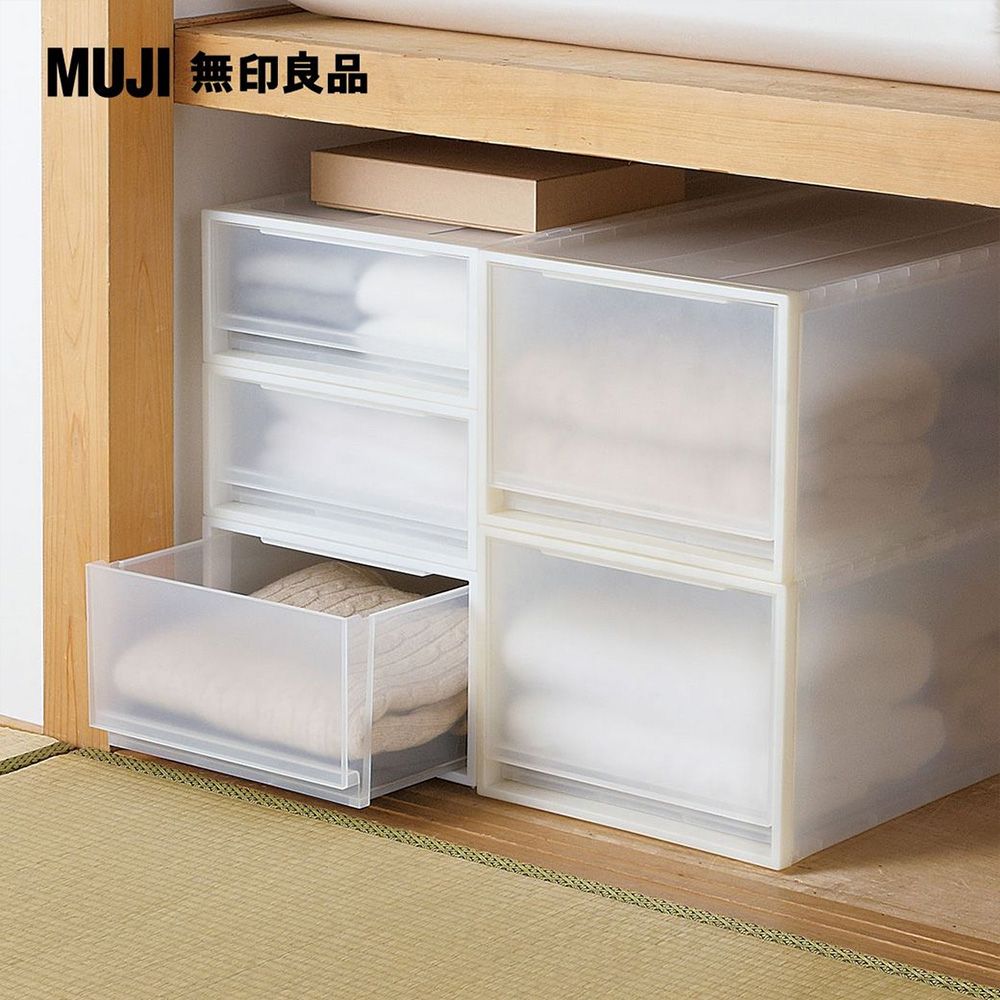 MUJI 無印良品 PP衣裝盒(深)_2入