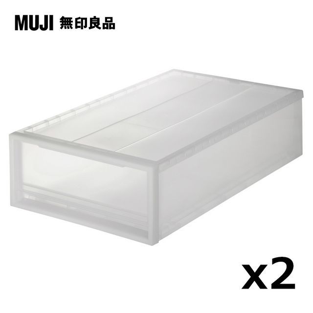 MUJI 無印良品 PP衣裝盒(小)_2入