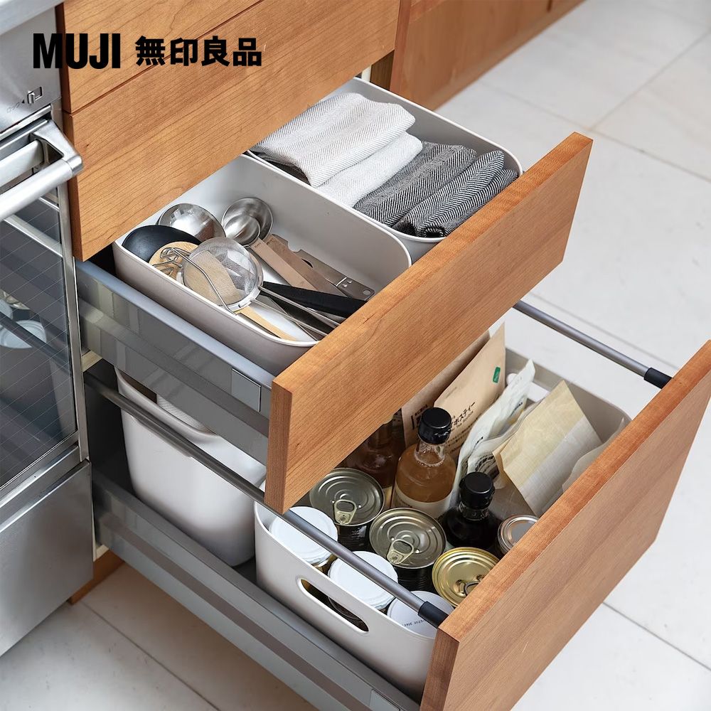 MUJI 無印良品 軟質聚乙烯收納盒(半/小)