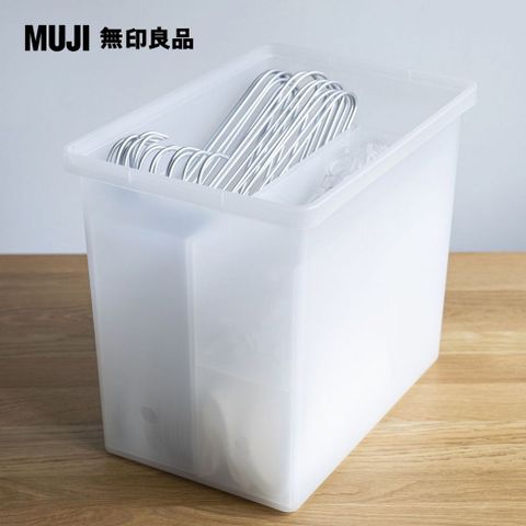 MUJI 無印良品】PP收納箱(深型)X2+專用蓋X2 - PChome 24h購物