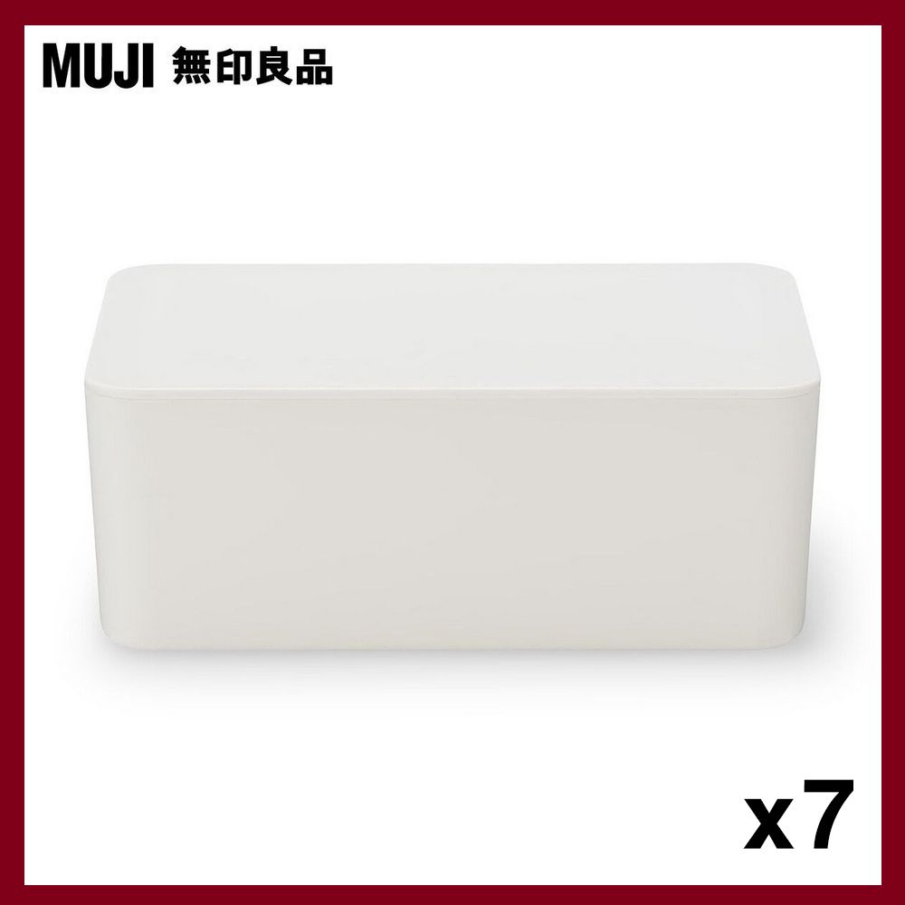 MUJI 無印良品 聚丙烯濕紙巾盒約寬19*深12*高7cm*6入