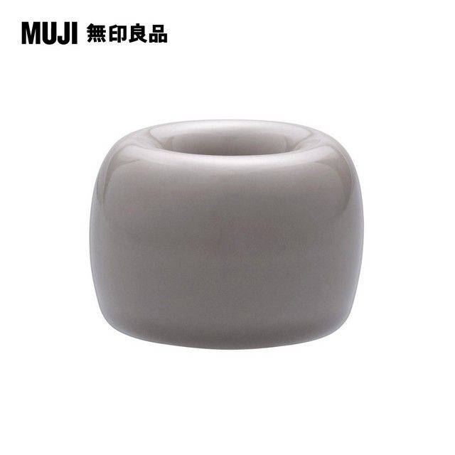 MUJI 無印良品 白磁牙刷架_灰色(1支用)