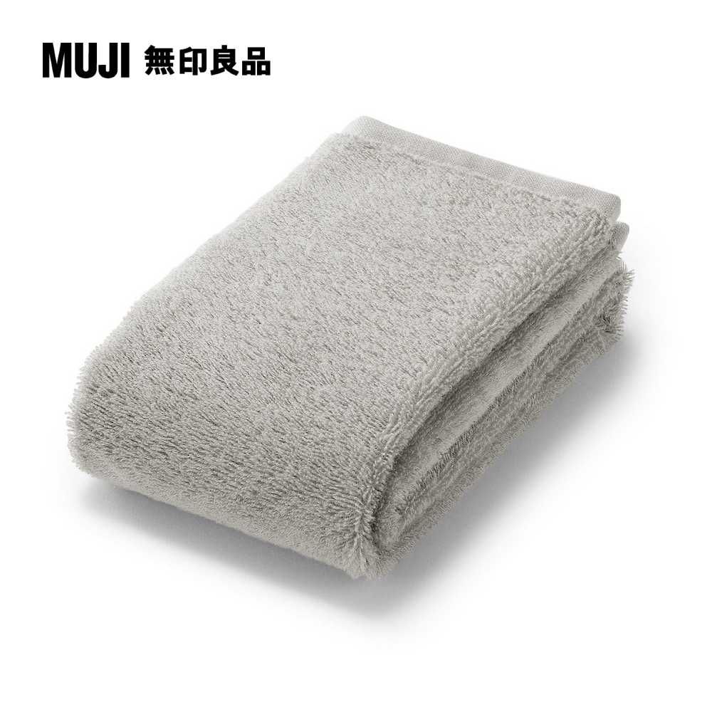 棉圈絨面用巾/中厚型/可吊掛淺灰34*85cm【MUJI 無印良品】 - PChome