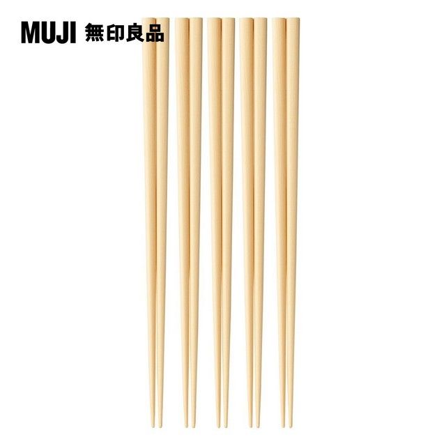 MUJI 無印良品 扁柏木筷(5雙入)