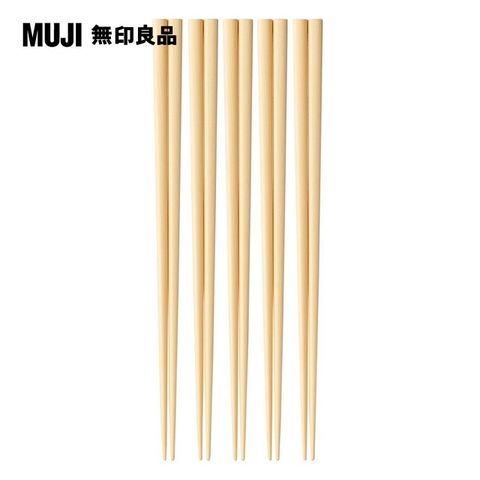 【MUJI 無印良品】扁柏木筷(5雙入)