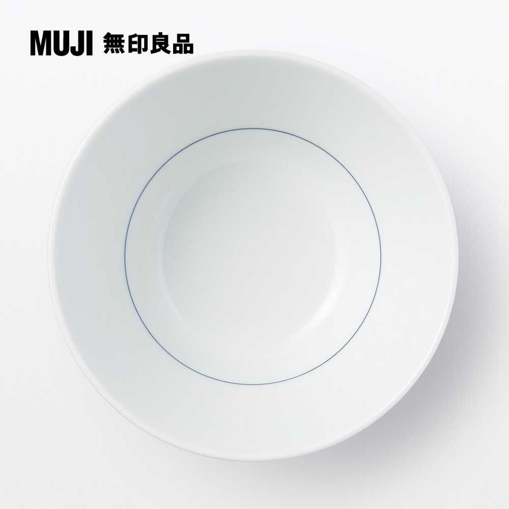 MUJI 無印良品 波佐見燒飯碗/細條紋/小 約直徑11cm