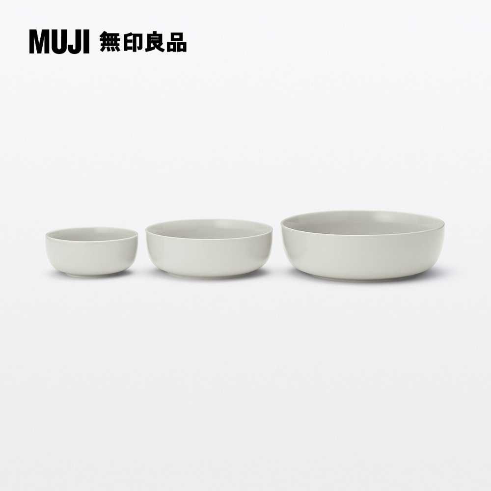 MUJI 無印良品 日常食器/缽/大灰米 約直徑21cm