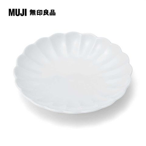 MUJI 無印良品 波佐見燒小盤/緣起系列/菊/白