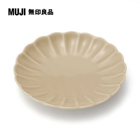 MUJI 無印良品 波佐見燒小盤/緣起系列/菊/蒸栗色