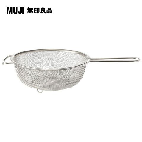 MUJI 無印良品 不鏽鋼網篩_附把手(19.5cm34cm)