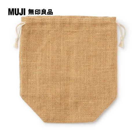 MUJI 無印良品 黃麻蔬菜保鮮袋/小約寬11*深11*高24 cm