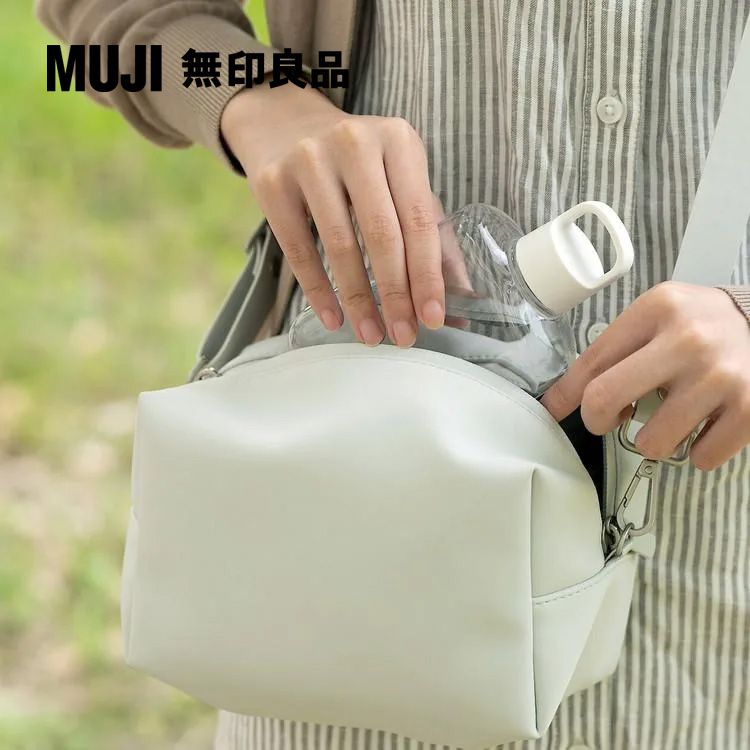 MUJI 無印良品 攜帶式透明水壺/附提把/310ml