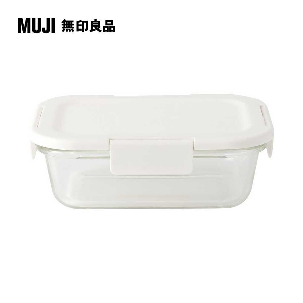 MUJI 無印良品 耐熱玻璃便當盒/小600ml